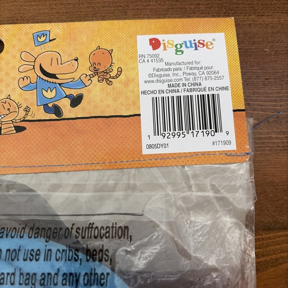 BRAND NEW IN PACKAGE DISGUISE DOG MAN COSTUME ACCESSORY KIT - HAT & DECAL - Picture 5 of 6